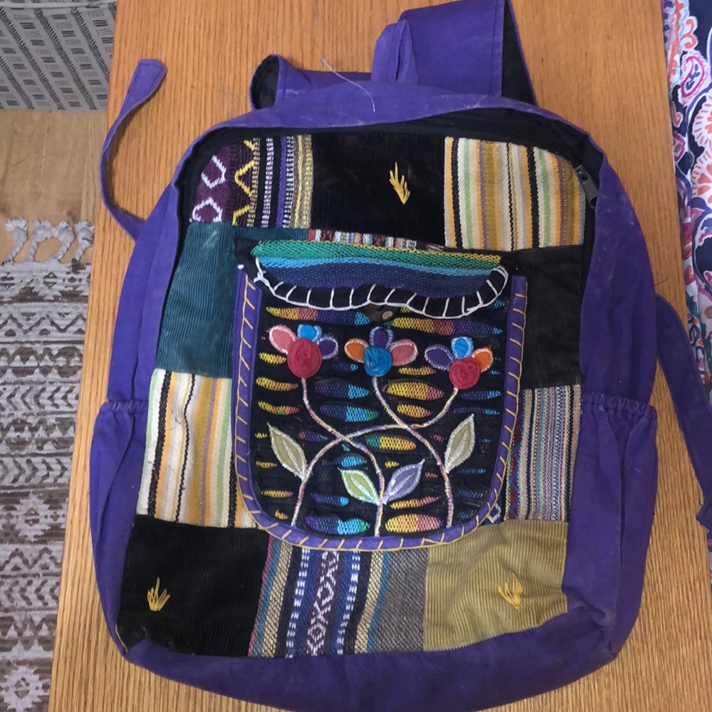 Large boho backpack from the Bahamas
